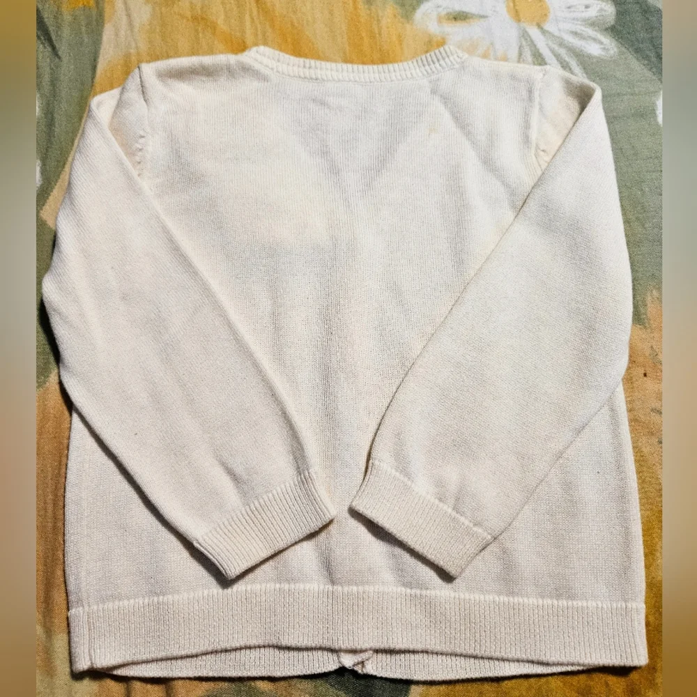 OshKosh B'gosh - Cream Bows Baby Girl Cardigan